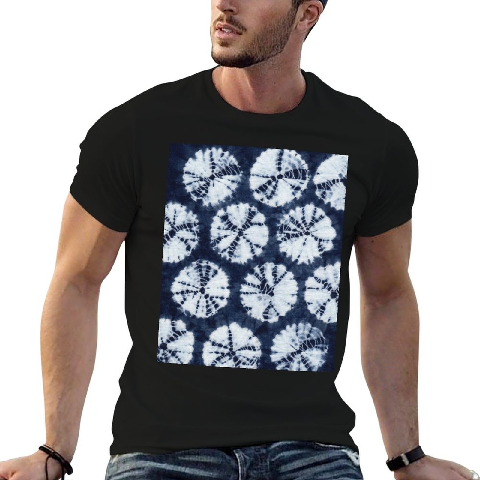 Shibori Tie Dye - 쿠모 시보리 거미줄 패턴, 전통 일본식