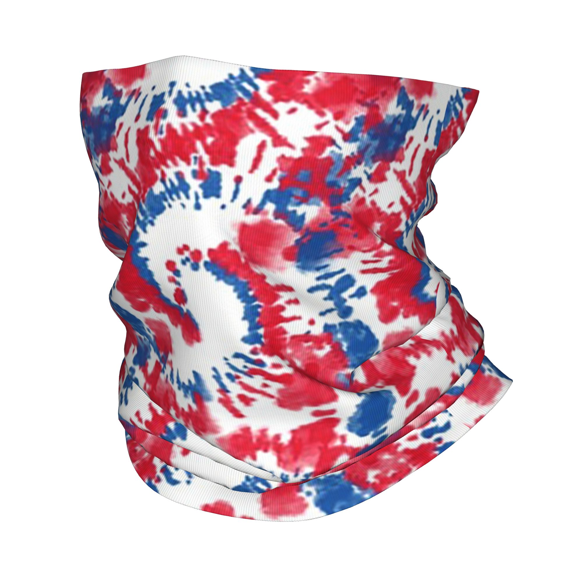 Shibori Tie Dye - 레드 타이다이 시보리 패턴 트월 밴다나