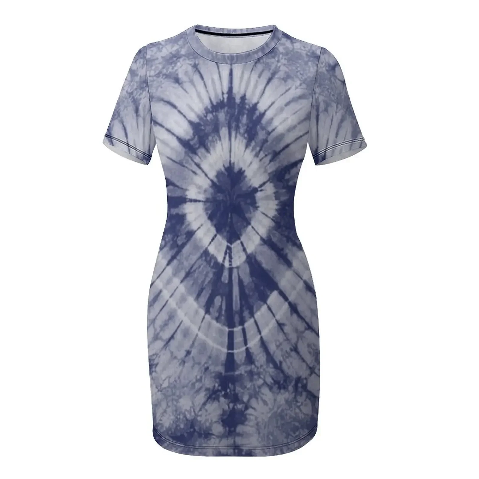 인디고 시보리 타이다이 반팔 드레스 여성용 드레스 여성 - Shibori Tie Dye 리뷰 및 가격