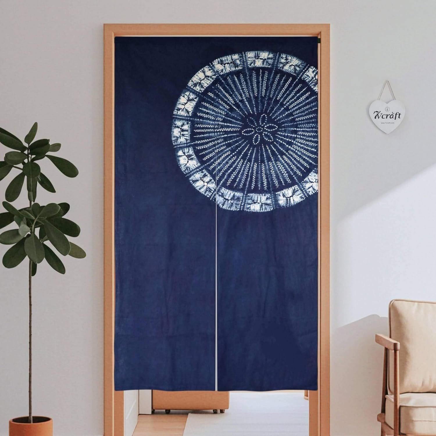 핸드 염색 일본 커튼/시보리 타이 염색 면 도어 커튼/ - Shibori Tie Dye 리뷰 및 가격