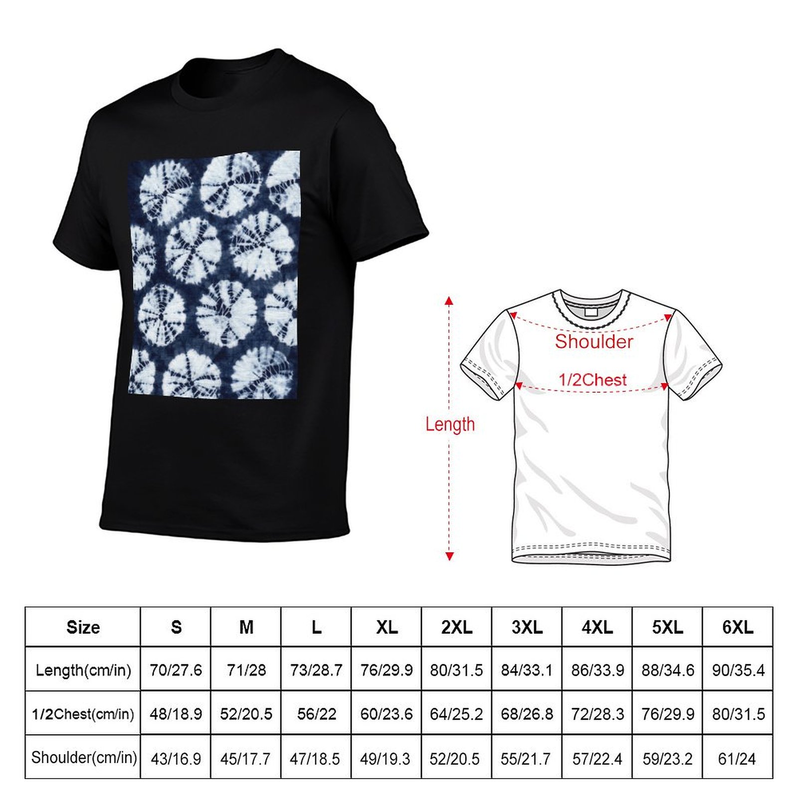 쿠모 시보리 거미줄 패턴, 전통 일본식 타이다이 티셔츠 - Shibori Tie Dye 리뷰 및 가격