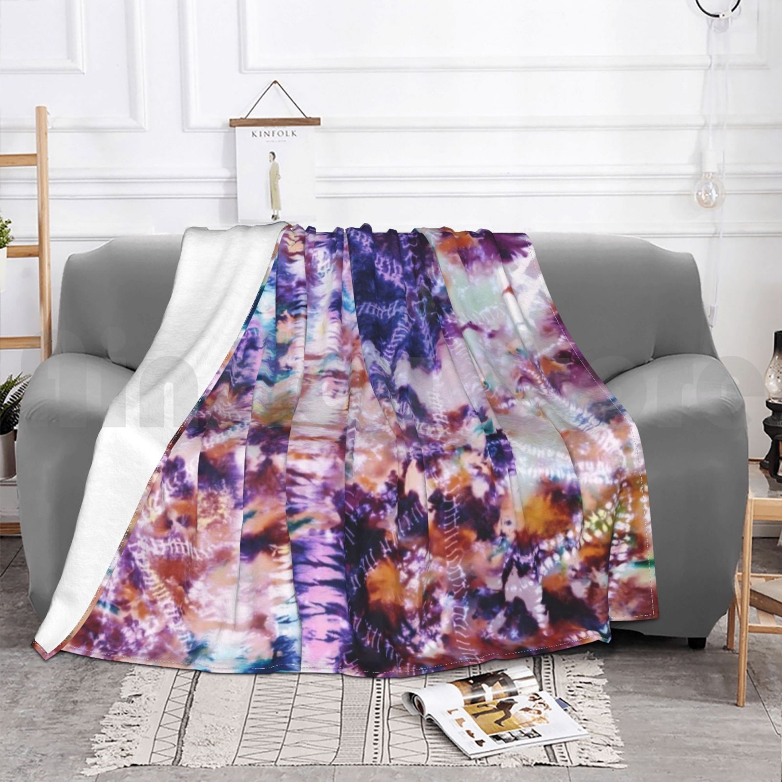 타이다이 시보리 해변 풍경 담요 패션 맞춤형 타이다이  - Shibori Tie Dye 리뷰 및 가격